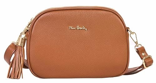 Pierre Cardin Sac femme, en cuir véritable, grand, Shopper, fabriqué en Italie, à bandoulière, polyvalent, élégant, sac pour femme, Shopper, à bandoulière, multifonctionnel, sacs pour femme, Shopper,