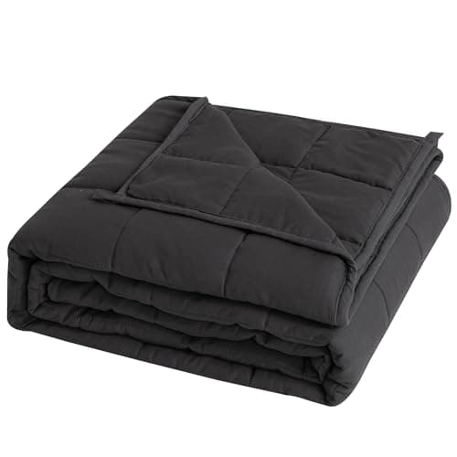 Good Nite Couverture Lestée Couverture Pondérée 125 x 180 cm Plaid Lesté Couverture Lourde avec Perles de Verre Weighted Blanket Gris 6 kg 125 x 180 cm