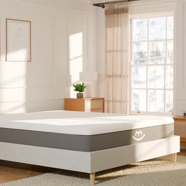 Morphea France Matelas Latex et Mousse 90x190cm | 25cm Épaisseur | Gel Mousse à Mémoire Forme et Latex 100% Naturel et 5 Couches de mousses Gaia | 2 Faces de couchages | Soutien : mi-Ferme
