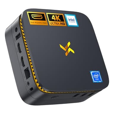 Huidun H30 Mini PC 2025 Intel Twin Lake N150 (Beats N100, jusqu'à 3,60 GHz),16 Go RAM 512 Go M.2 SSD Mini Ordinateur de Bureau Windows 11 Pro,4K Dual HDMI,Double Bande WiFi, pour Commercial/Bureau