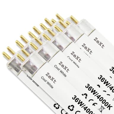 ZeXt Lot de 10 tubes fluorescents, 36 W, 840, 4000 K, neutre, 120 cm, T8