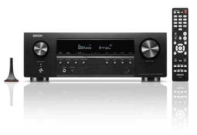 DENON Récepteur Home Cinéma AVR-S770H 7,2 Ch (modèle 2023) – Récepteur HDMI 8K UHD (75 W x 7), streaming sans fil via HEOS intégrés, Bluetooth et Wi-Fi, Dolby TrueHD, DTS Neural:X et DTS:X Surround