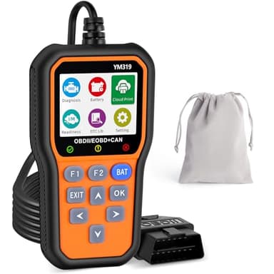 OBD2 Diagnostic Français, Valise Diagnostic Auto OBD2 Diagnostic Voiture Valise Diagnostic Auto Multimarque avec Lecture en Temps Réel des Données pour BMW Peugeot VW Les Véhicules