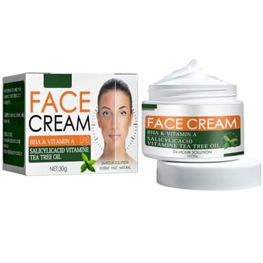 Crème de Traitement de l'Acné,Creme Acne Visage,Crème Éliminant l'Acné,Crème Éclaircissante Anti-Acné Visage,Crème Anti-Boutons pour le Visage,Nettoyage en Profondeur de l'Acné du Corps,30G,1PC