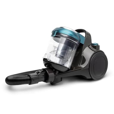 H.Koenig Aspirateur sans Sac cyclonique STC62, Aspirateur Traineau, Silencieux, Puissant 850 W, Capacité 2,5L, Compact et Léger pour Sols Durs, Tissus et Tapis, Filtre HEPA12, Bleu