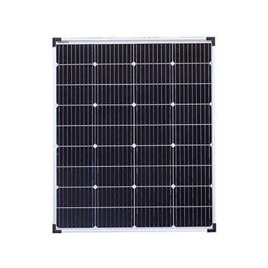 Enjoy Solar PERC Mono 100W 12V (XL) panneau solaire panneau solaire photovoltaïque, 166mm*166mm cellule solaire monocristalline avec 9 busbars, idéal pour camping-car, abri de jardin, bateau
