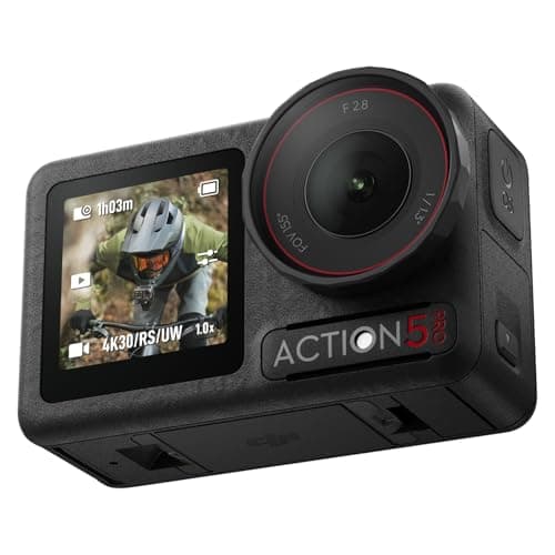 DJI Bundle Standard Osmo Action 5 Pro, Caméra Étanche avec Capteur 1/1,3", Vidéo 4K/120 IPS, Suivi de Sujet, Stabilisation, Double Écran Tactile OLED, Caméra d’Action 4K Idéale pour Sports, Vlog