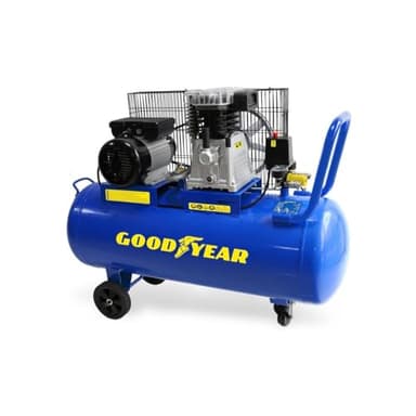 GOODYEAR - Compresseur d'air 100L à Courroie 3CV 2250W 10 bar Débit air 350L/min Gy3100B