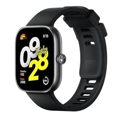 Xiaomi Redmi Watch 4 Ecran AMOLED 1,97’’, 20 Jours d’autonomie, 150 + Modes de Sport, GPS intégré, Couronne rotative, Noir
