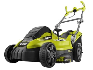 RYOBI Tondeuse Électrique 1500W RLM15E36H – Largeur Ø36cm, Bac Semi-Rigide 45L, Réglage Centralisé, Brancard Ajustable, Guidon Ergonomique – Idéale Pelouse Jusqu’à 500m²