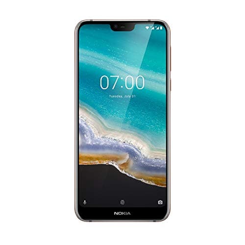 Nokia 7.1 Smartphone Débloqué (Ecran : 5,8 pouces - 32Go ROM - 3Go RAM - Dual SIM) Argent [Version Française]