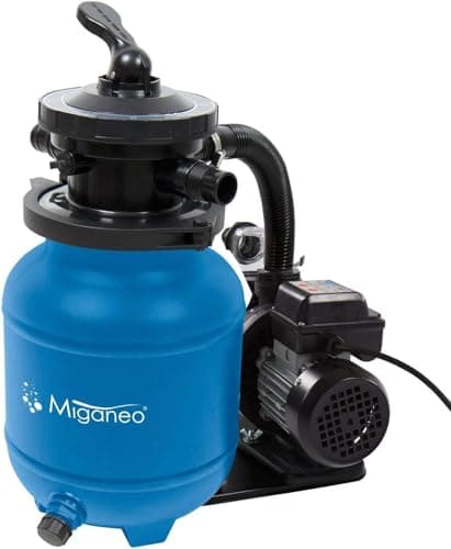 Filtre à sable Miganeo Speedclean 7000 6,3m³/h - pour piscine jusqu'à 19 m³ - auto-aspirant - bleu
