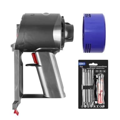 Ensemble moteur SV10 V8, ensemble de corps principal V8, compatible avec Dyson V8 SV10 pièce de rechange pour aspirateur 967812-01 avec jeu de tournevis, avec tige – filtre x 1