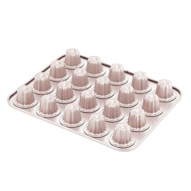 CANDeal Moule à pâtisserie en Carbone Lourd pour 20 Cannelés/Mini Muffins/Cupcakes