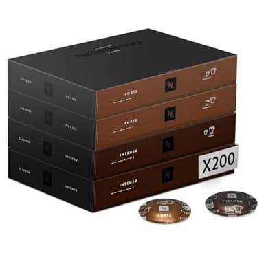 Nespresso Professionnel - Assortiment Forte - 200 Capsules de Café (4 boîtes de 50) - Adapté aux Professionnels