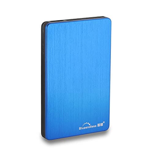 Blueendless 500Go Disque Dur Externe Portable avec USB3.0 pour Ordinateur de Bureau et Portable 6,3 cm 500 Go Bleu