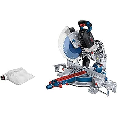 Bosch Professional Scie à onglets radiale sans-fil BITURBO GCM 18V-305 GDC (avec lame, module de connectivité, sac à poussière, sans batterie ni chargeur, dans boîte en carton) - Noir