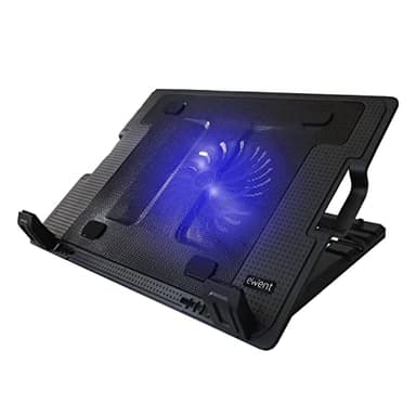 EWENT EW1258 - Support pour ordinateur portable 17" avec système de refroidissement et sélection de l'angle de vue