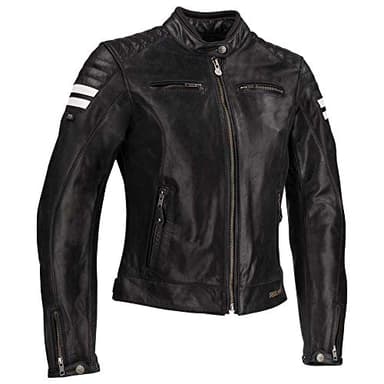 Segura Blouson moto LADY STRIPE Noir/Blanc, Noir/Blanc, 44 (T4)