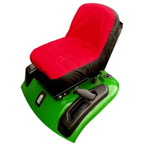 Housse de Siège Workinghouse pour Tondeuse et Tracteur - Housse de Protection pour Sièges de Tondeuses et Tracteurs - Durable, Imperméable, Hydrofuge pour Tondeuses et Tracteurs (Rouge)