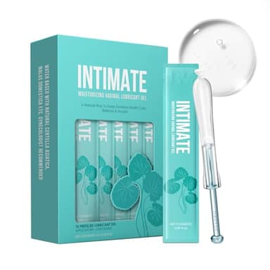 Lubrifiant Intime à Base d'Eau (Centella Asiatica) - Gel Hydratant & Apaisant Longue Durée - Non Collant, Sans Rinçage - Pour Massages en Couple & Peaux Sensibles