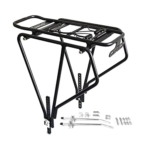 Vincita Porte-vélos Fat Tire - Porte-Bagages arrière pour Fat Bike - Charge maximale 60 LB - Convient aux vélos de Route, avec Freins à Disque - Taille des pneus 26" X 1" jusqu'à 29" X4.0
