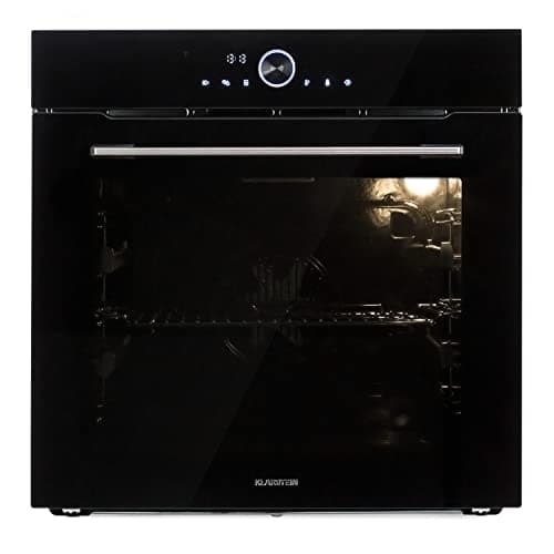 Klarstein Four Encastrable Chaleur Tournante, Four Encastrable Noir avec 11 Modes, Four Electrique avec Décongélation, Convection, Grill, Four Connecté de 73L, Utilisation Facile, Four à Encastrer