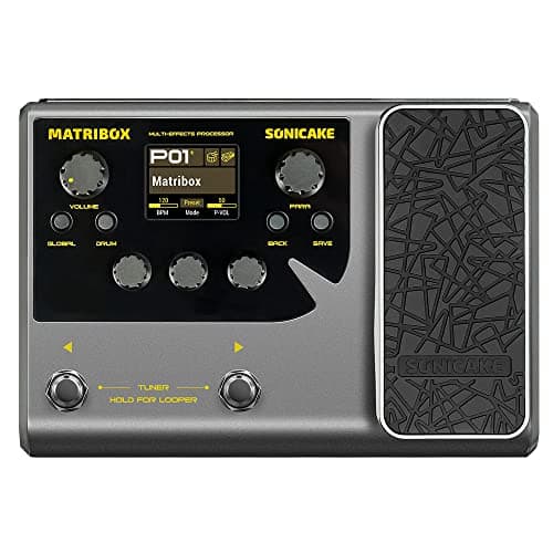SONICAKE Multi Effets Pédale Guitare Processeur avec d'Expression 140 effets intégrés 198 préréglages Modélisation d'amplis Looper Prise IR OTG Matribox