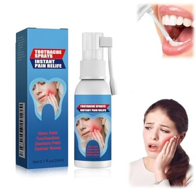 Spray pour Douleur Dentaire, Spray de Soulagement de La Douleur Dentaire, Sprays Réparation des Gencives, Spray pour Soins Bucco-Dentaires à Base de Plantes, Dents Gomme Douleur Spray, 20ML