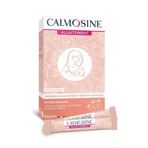 Calmosine Allaitement - Complément Alimentaire - Bien Être - Fenugrec, Passiflore, Magnésium Et Biotine - Boite De 14 Unidoses - Fabriqué En France