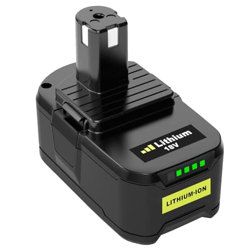 Moticett 5,5Ah Li-Ion Batterie de Remplacement pour Ryobi 18V RB18L50 RB18L40 RB18L25 RB18L15 P108 P107 P122 P104 P105 P102 P103 avec Indicateur LED