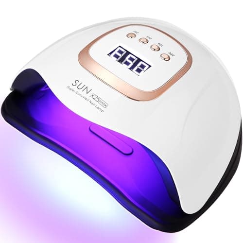 UIHOL Lampe UV LED Ongles Gel, 380W Professionnel Sèche Automatique, 81 Lumières Séchage Rapide, Grand LCD Ecran, 4 Minuteries 10s/30s/60s/99s pour Vernis Semi Permanent