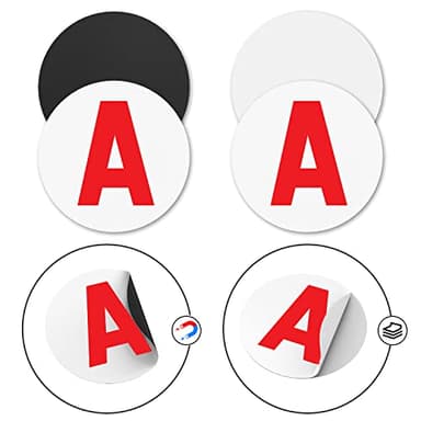 Lot de 4 Disques A Jeune Conducteur de Voiture, 2 Magnétiques et 2 Autocollants, Facile à Utiliser et à Enlever sans Rayures sur la Peinture, À Poser Plastique, Vitres et Composites du Véhicule