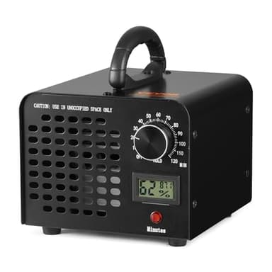 VEVOR Générateur d'Ozone Purificateur d'Air 24000 mg/h Générateur O3 pour Éliminer les Odeurs Commercial Industriel 100 W Grande Capacité Minuterie 0-120 min pour Chambres Voitures Animaux Domestiques