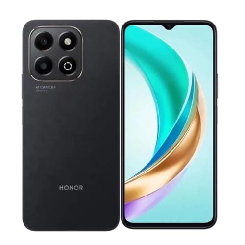 HONOR Smartphone X6B 4/128Go, 4G, Batterie 5200 mAh, Appareil Photo Principal 50 MP, Extension de mémoire jusqu'à 8 Go, MediaTek Helio G85 (Black, 4+128G)