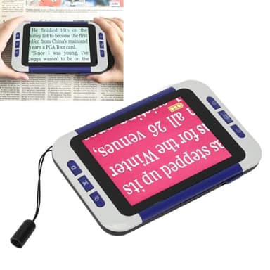 Loupe Numérique Portable Topiky, Aide à la Lecture électronique avec Zoom 2X-32X, 26 Modes de Couleur, Aide à la Vision électronique Portable, Loupe Numérique D'aide Visuelle HD pour