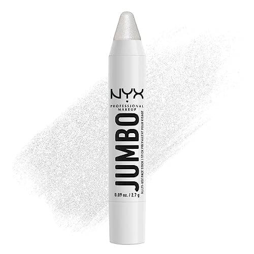 NYX Professional Makeup Crayon Highlighter pour le Visage Jumbo Multi-Use Face Stick, Couleur Intense, Crayon Highlighter Multi-usages avec Huiles de Soin, Couleur : Vanilla Ice Cream (02)