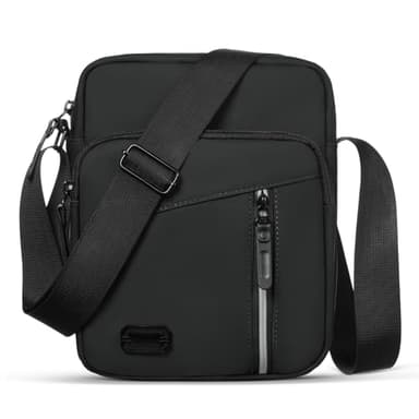 Aucuu Sacoche Homme Bandouliere, Sac Bandoulière Homme, Sac Porté Epaule, Shoulder Bag Grande Capacité avec Plusieurs Poches, Imperméable Sacs Business, pour Usage Quotidien Business Randonnée Voyage