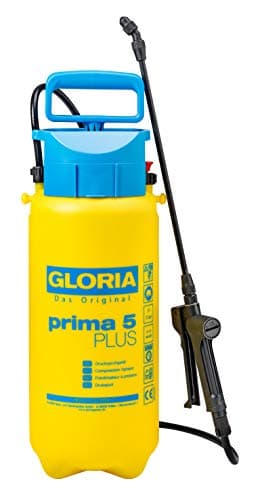 GLORIA Prima 5 Plus, Pulvérisateur à pression de 5L, special produits acides Epdm Jaune, bleu.