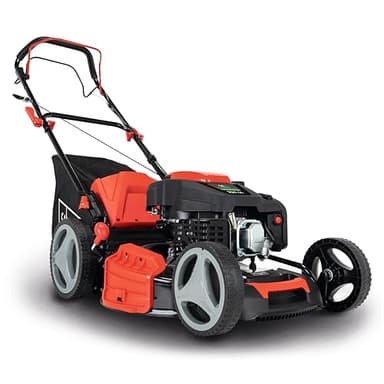 Scheppach Tondeuse à Gazon Thermique MS225-53 – Autotractée – Moteur 6 CV & Transmission GT – Largeur de Coupe 53 cm – Bac 65 L – Fonction Mulching – Huille Moteur Incluse – Mulching