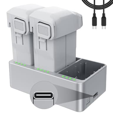 MVMOD Mini 4 Pro/Mini 3 Batterie Plus 3850 mAh & Mini 3 Pro Hub de charge bidirectionnel Compatible avec DJI Mini 3/Mini 4 Pro, 47 minutes Max pour batterie DJI Mini 3