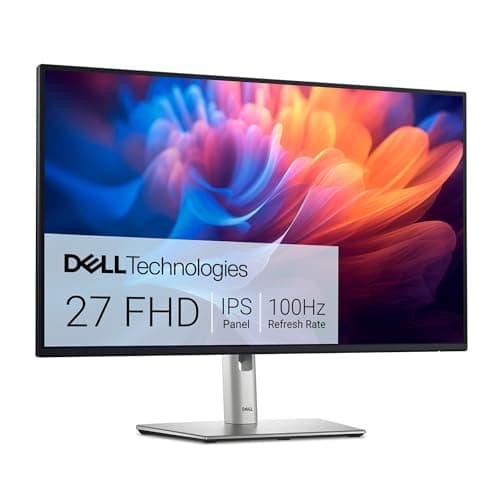 Dell P2725H 27" Full HD (1920x1080) Écran PC, 100Hz, IPS, 5ms, 99% sRGB, USB-C, DisplayPort, HDMI, VGA, 4X USB, Garantie 3 Ans, Noir