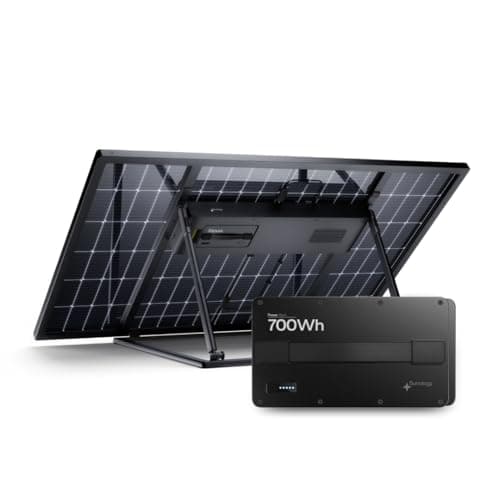 SUNOLOGY Play Max avec batterie - Panneau Solaire Plug & Play - Kit Panneau Solaire à Brancher sur Prise 220V - Puissance 450W - Facile à Installer - Batterie 700Wh incluse Pour stocker L'excédent