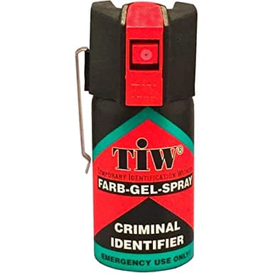 HOERNECKE Spray De Défense Tiw Farb-Gel 40 ML Version Clapet Ou Clip Ceinture Nouvelle Version (Version Clip Ceinture)