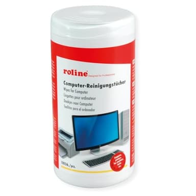 ROLINE Lingettes de nettoyage universelles, 100 pièces