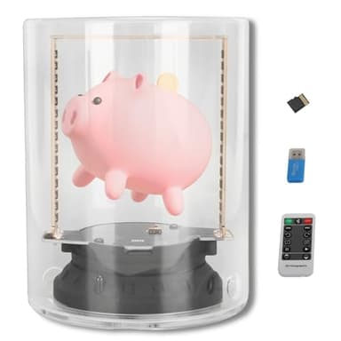 Ventilateur LED Hologramme 3D, Projecteur WiFi Vidéo Holographique 3D, Affichage Publicitaire de Projecteur Hologramme 3D pour Magasin, Boutique, Bar, Casino, Vacances, Affichage