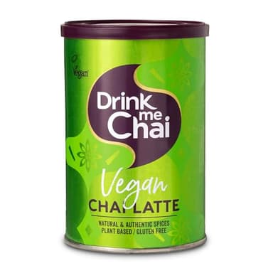 Drink me Chai Thé Chai Latte Végan de 250g (Pack de 1), ajouter juste de l'eau, poudre de Chai Latte Végan (16 portions au total)
