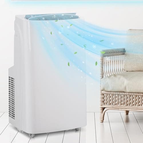LEADZM Climatiseur Mobile Portable, Climatiseur d'Air Mobile 12000BTU，Contrôle Wi-Fi Intelligent,3-en-1 Déshumidificateur, Ventilateur, Minuterie 24h,Climatiseurs