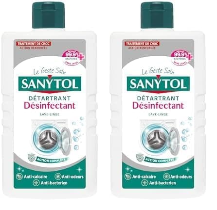 SANYTOL détartrant désinfectant lave linge 250ml (Lot de 2)