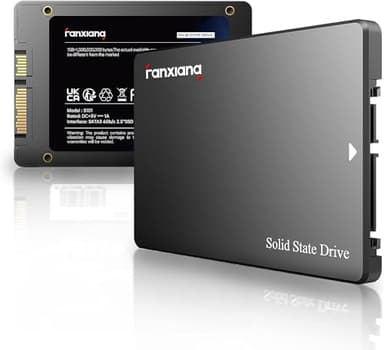 fanxiang S101 1To SSD SATA III 6 Go/s 2,5" Jusqu'à 550 Mo/s en Lecture, 3D NAND Disque Interne SSD Compatible avec Ordinateurs Portables et Ordinateurs de Bureau (Noir)